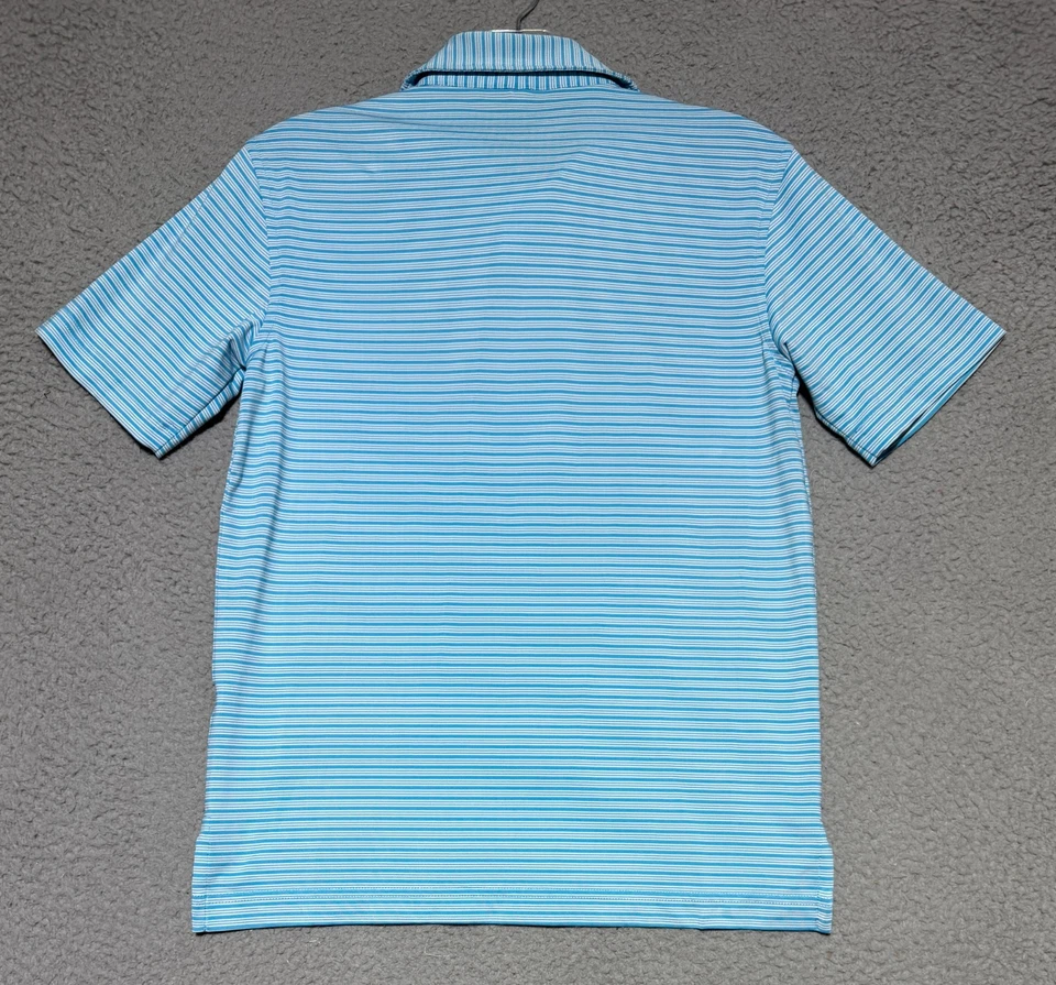 Peter Millar Summer Comfort Boys Medium 9-10 Blue Stripe Youth Stretch - Image 4 of 4