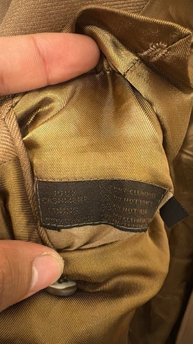 Prada Milano Suit Jacket 3-Button Made in Italy 54R Polyester Light Brown/ Taupe - Picture 9 of 10