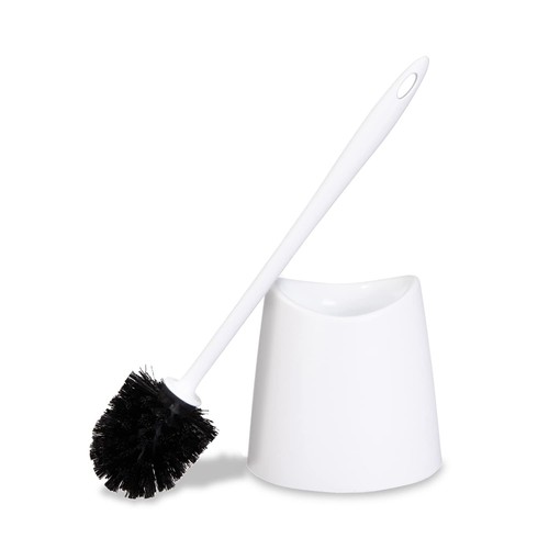 Toilet Brush Cleaner and Holder White Toilet Bowl Cleaner Brush with Scrubbin...