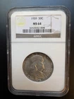 1959 Franklin 50C Silver Half Dollar, NGC MS64
