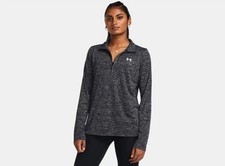 Under Armour Top Women's Twist Tech Quarter Zip - Black - Size XXL NEW