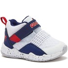 AND1 Toddler Boy's size 2 MID-TOP SNEAKERS White/Red/Blue ~ New with Tags — photo 3