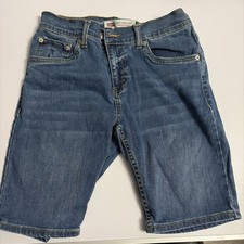 Levi's 502 Regular Taper Short - Youth Boys, Size 16 Regular Blue Denim Shorts.