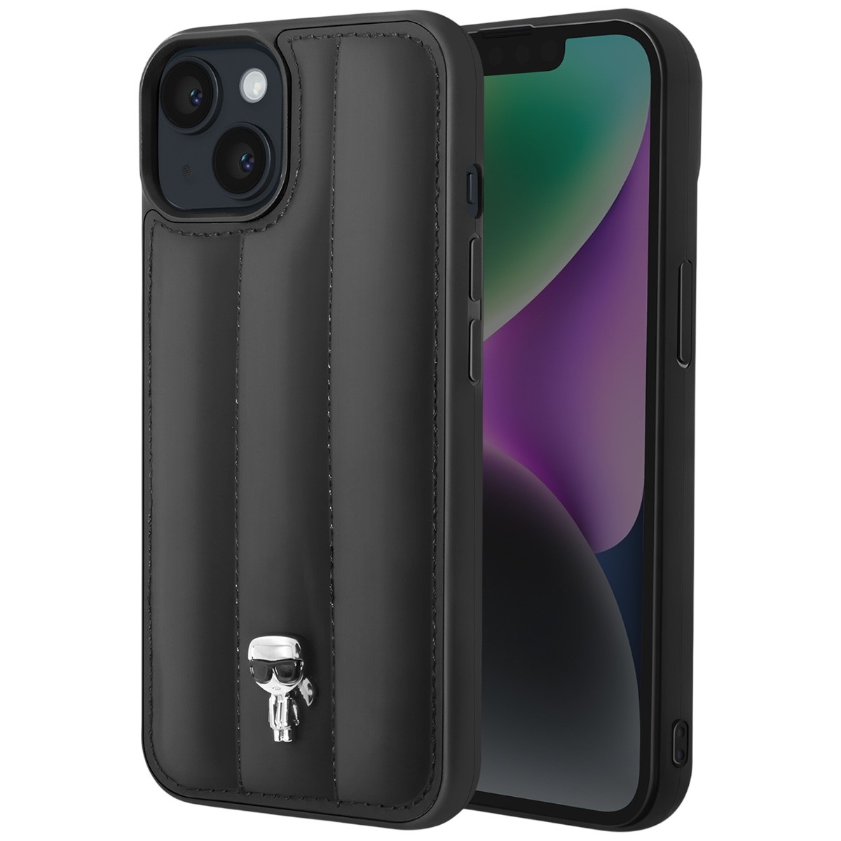 Coque de luxe Karl Lagerfeld Ikonik Pins pour Apple iPhone 14 Plus