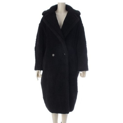 MAX MARA Alpaca Wool Silk Teddy bear coat Outerwear, Tops, Long 101604936 bl...