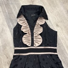 Max & Cleo Dress Womens 6 Satin Cap V-neck Ru...