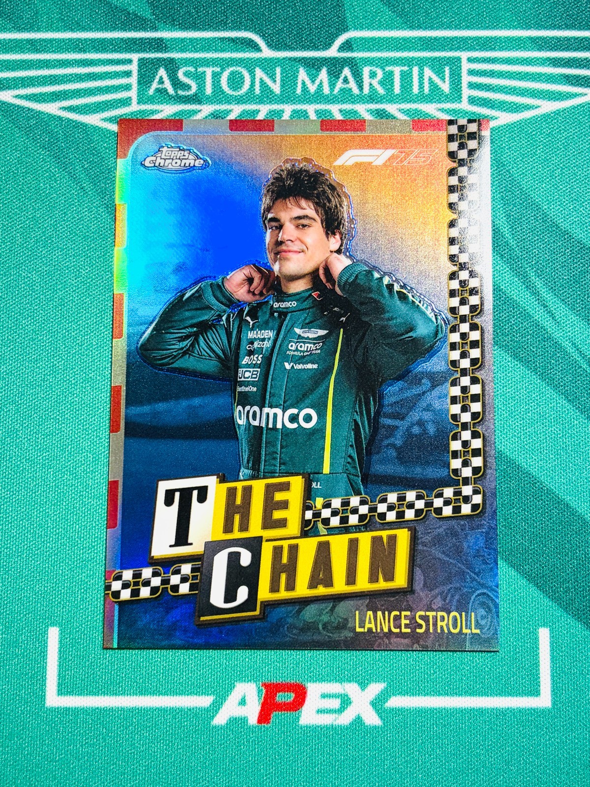 LANCE STROLL 2025 Topps Chrome Formula 1 F1 #CH-5 The Chain Refractor SP