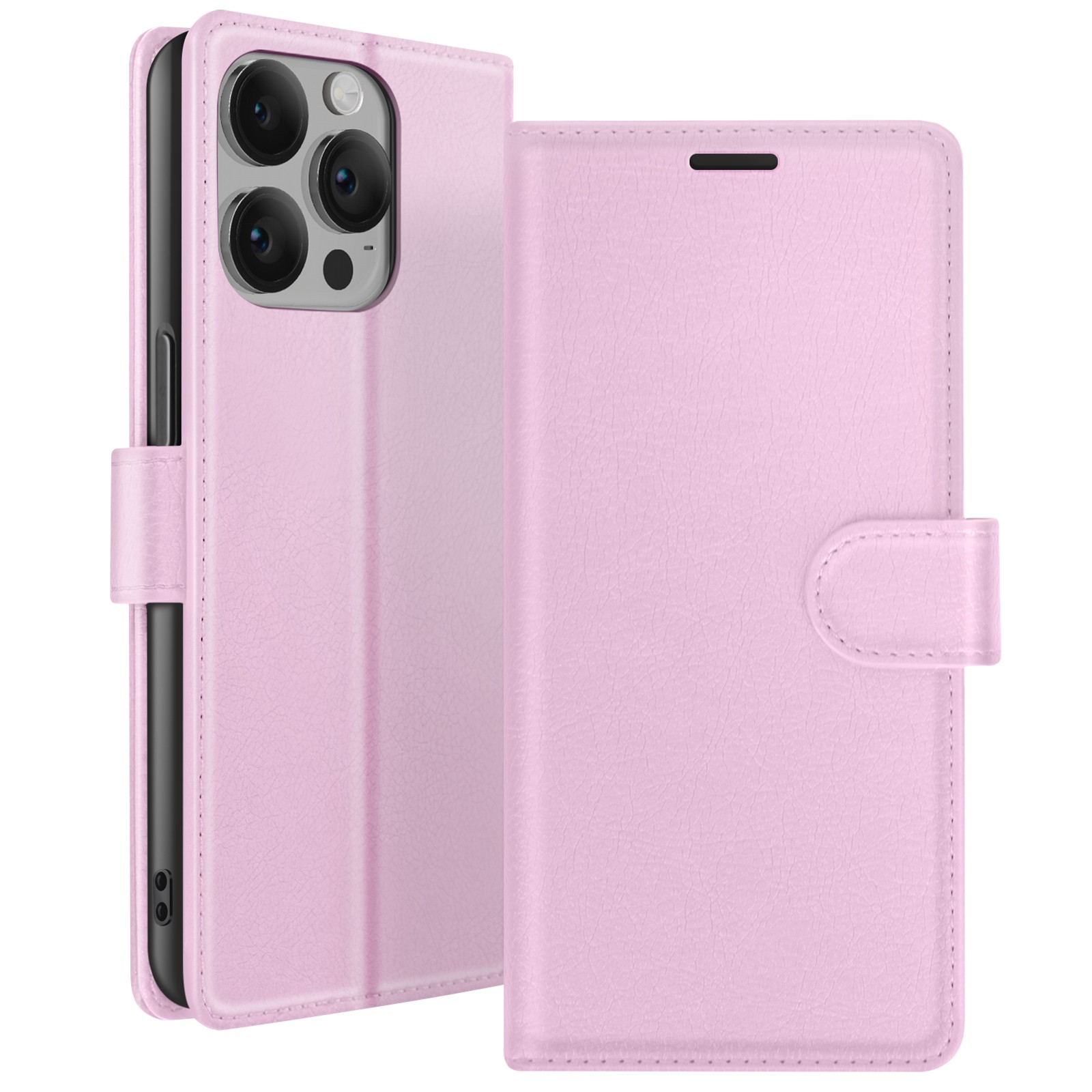 Étui portefeuille iPhone 14 Pro Max idéal pour visionnage vidéo en voyage