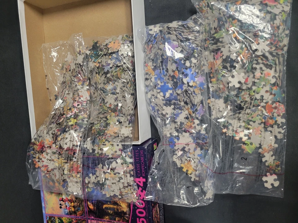 Lot of 3 Disney Thomas Kinkade 4 in 1 Puzzles New 3669-1 3666-1 & 3663-1 *READ* - Image 4 of 4
