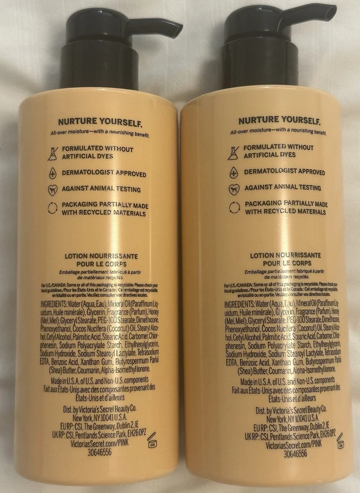 Victoria’s Secret Loción Corporal Miel Rosa con Miel Pura y Manteca de Karité 2 Botellas Foto 2 de 3