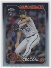 #77 Slade Cecconi 2024 Topps Chrome Refractor RC Arizona Diamondbacks