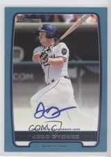2012 Bowman Retail Prospect Blue 24/500 Jedd Gyorko #BPA-JG Auto 1b8