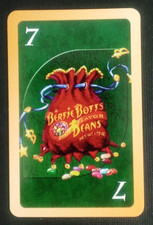2000 Harry Potter Uno Card Green Bertie Bott's Every Flavor Beans #7