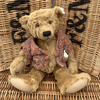 Künstlerteddybär von Bears in the Peak schwer! 38 cm, Honig Mohair Handarbeit in UK
