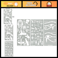 Metal Stencils for Egyptian Hieroglyphs  Glyphs Alphabet - DIY Craft Templates,