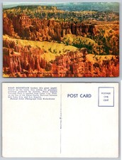 Bryce Canyon National Park Utah Postcard Boat Mountain Sunrise Point Kodachrome
