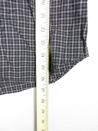 J.Crew Herren Secret Wash Bio Baumwolle Hemd Slim Kariert Langarm Gr. L Schwarz - Bild 4 von 6