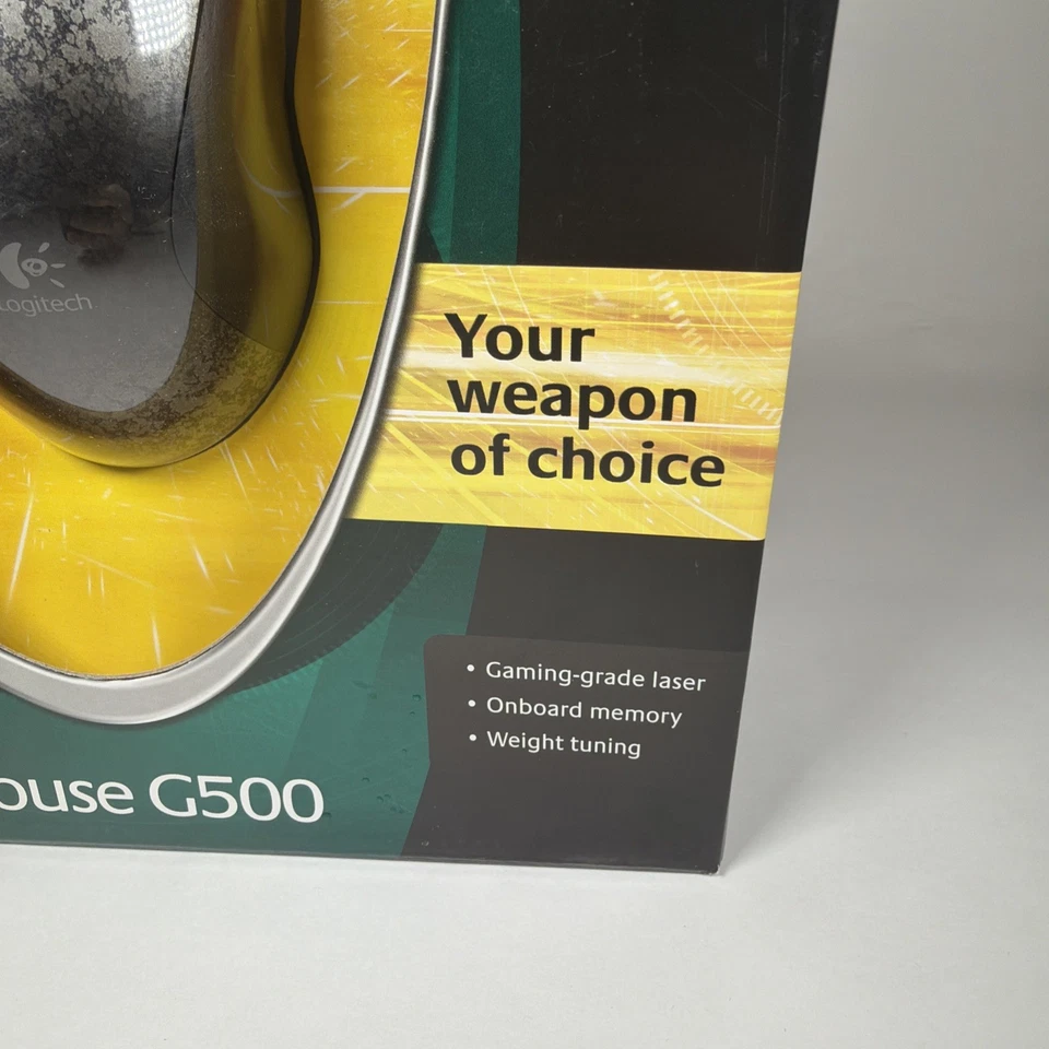 Logitech G500 Gaming Grade Laser Gaming Mouse Onboard Memory New Sealed - Image 2 of 4