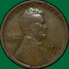 1915-D Lincoln Wheat Cent Fine F Coin #34894