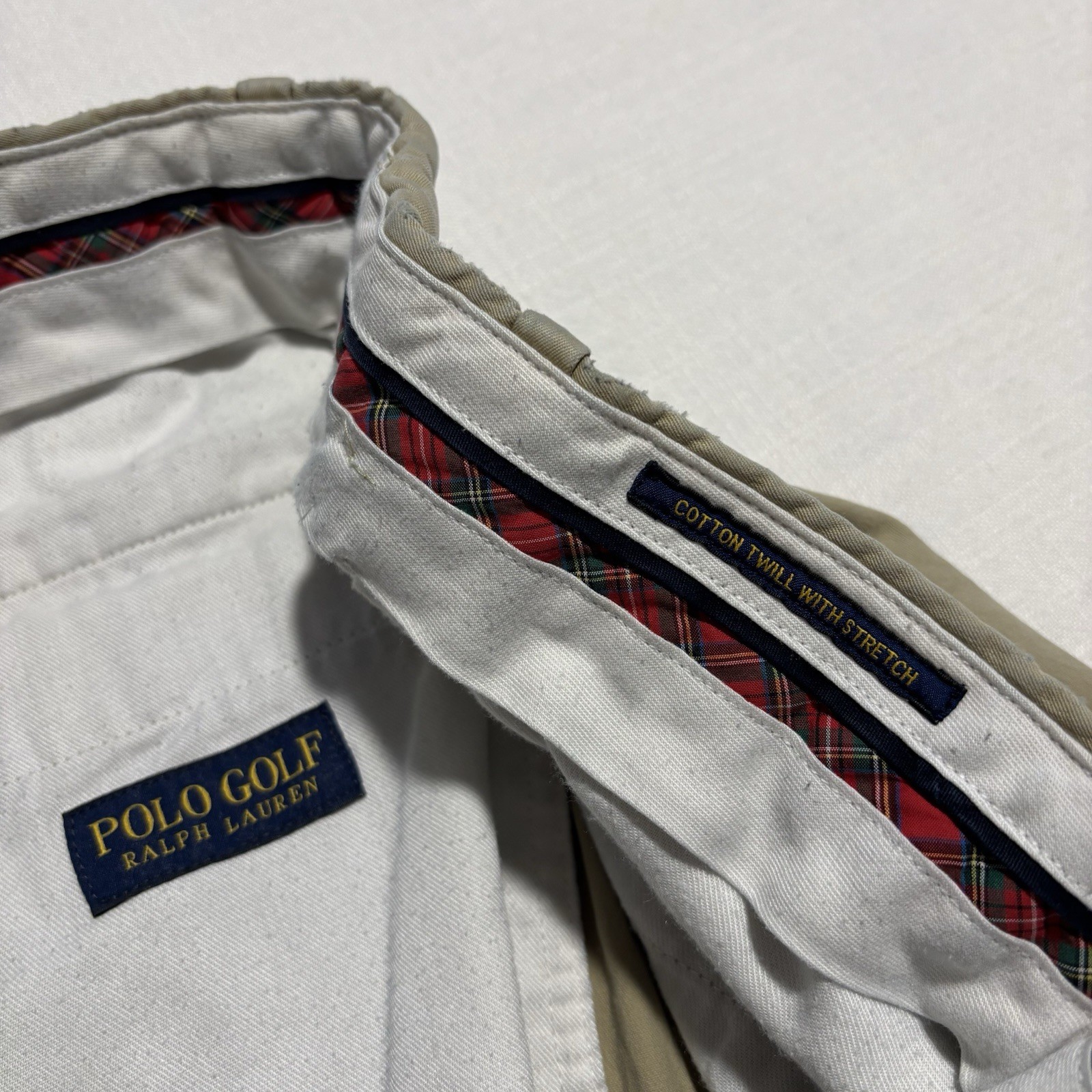 Men’s Polo Golf Ralph Lauren Cotton Twill with Stretch Khaki Shorts | Size 35 thumbnail 2