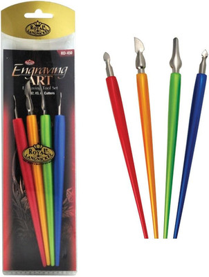 ROYAL BRUSH ROY-450 Foil Engraving Art Scraper Tools, Multicolor