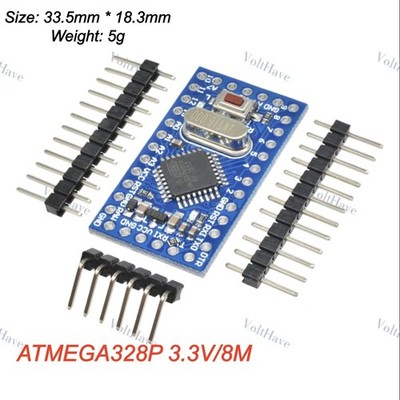 1PCS Pro Mini Improved Version ATMEGA328P 3.3V / 8M Interactive Media New