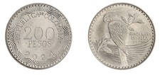 Colombia 200 Pesos, 2021, KM #297, Mint
