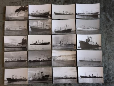 Bulk Lot 371 - EX UK Frachtschiffe alle benannt - 20, 5,5'' x 3,5'' Fotos