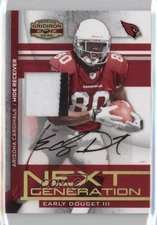2008 Donruss Gridiron Gear Next Generation /25 Early Doucet III Rookie Auto RC