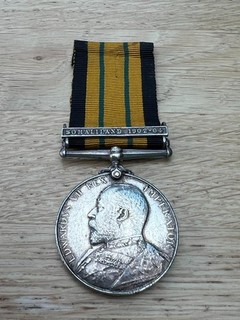 Africa General Service Medal To: J.Angell Royal Marines H.M.S.Hussar.