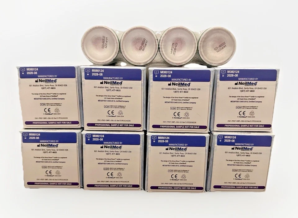 Lot of 8 Boxes - NeilMed Sinus Rinse Starter Pack Bottle Packet & 4 Nasa Mist - Image 2 of 4