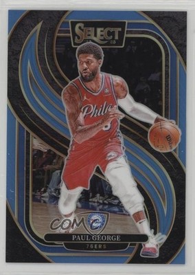 2024 Panini Select Premier Level Light Blue Prizm 116/299 Paul George #159 0m1w