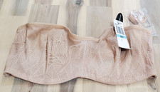 Felina Paramour Women's Strap/Strapless Bandeau Bra in Beige Size 36C