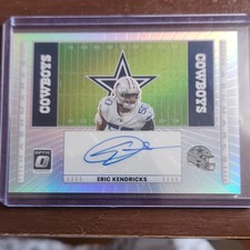 Panini 2025 Donruss Optic Hash Marks Prizm Autograph Eric Kendricks Cowboys HM-…