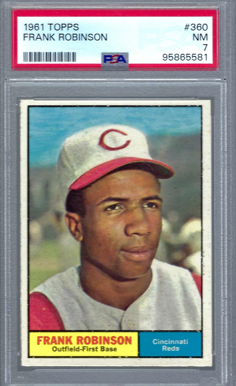 1961 Topps #360 PSA 7 Frank Robinson Reds 360 Nice!