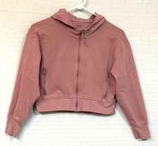 EUC Old Navy Active Lg Sleeve Hoodie-Cropped, Dusty Rose, L 10-12 Women/Jr