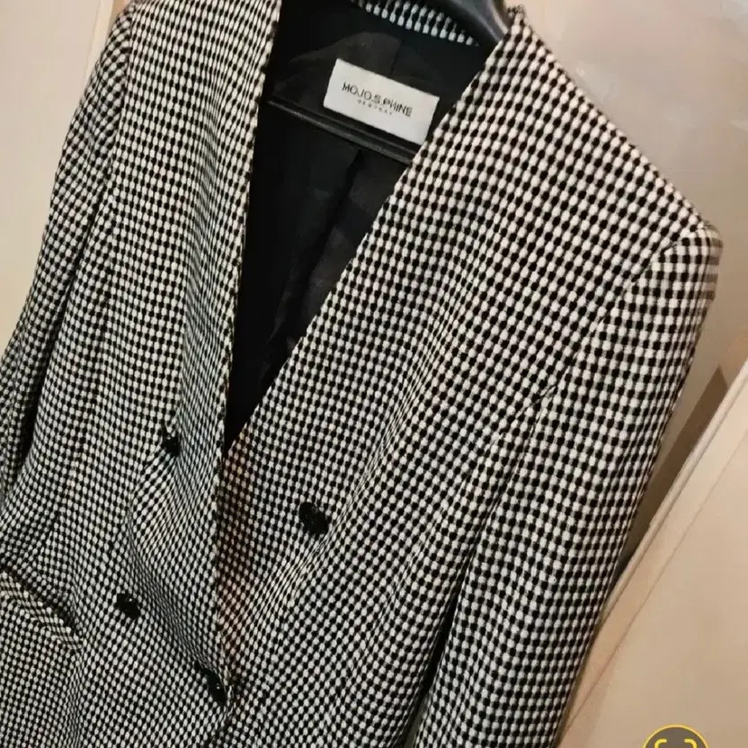 MOJO.S.PHINE Checked Double Button Jacket (Size 5… - image 4
