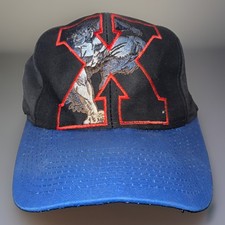 VTG 90s MARVEL COMICS X-Men Mutant Gear Beast - Wolverine Snapback Hat Cap