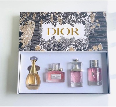 Dior Mini Perfume Set 5pc Les Parfums, Miss Dior, J'Adore, Addict, Poison