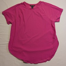 Athleta Ultimate Mesh Tee Womens MED Pink Sho...