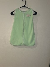 Baby Connection Baby Green Fleece Sleep Sack Wearable Blanket Bear 22.5