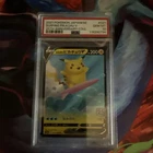 2021 Pokemon Japanese 25th Anniversary, Surfing Pikachu V #21 in a PSA 10