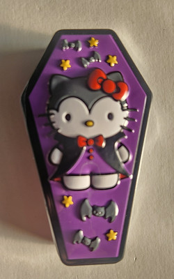 HELLO KITTY VAMPIRE BATS REUSABLE TIN With SOUR CHERRY CANDY INSIDE - SEALED!