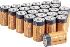 24 D Cell Amazon Basics Alkaline Batteries BULK PACK 1.5V LONG EXPIRY 05/2030