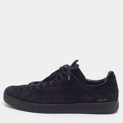 Tom Ford Warwick Gr.43 Schwarz Wildleder Schnürschuhe Sneaker