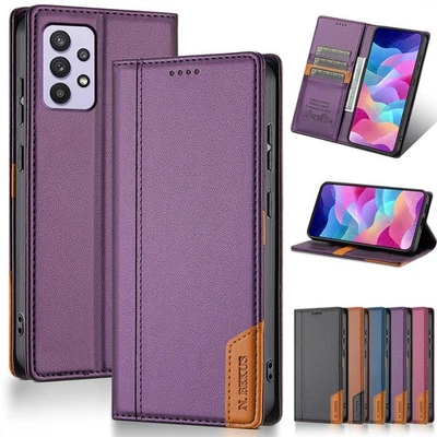 Handy Hülle Magnet Flip Book Case Cover Für Samsung A35 A52 A53 A54 A55 A14 A04S - Bild 1 von 4