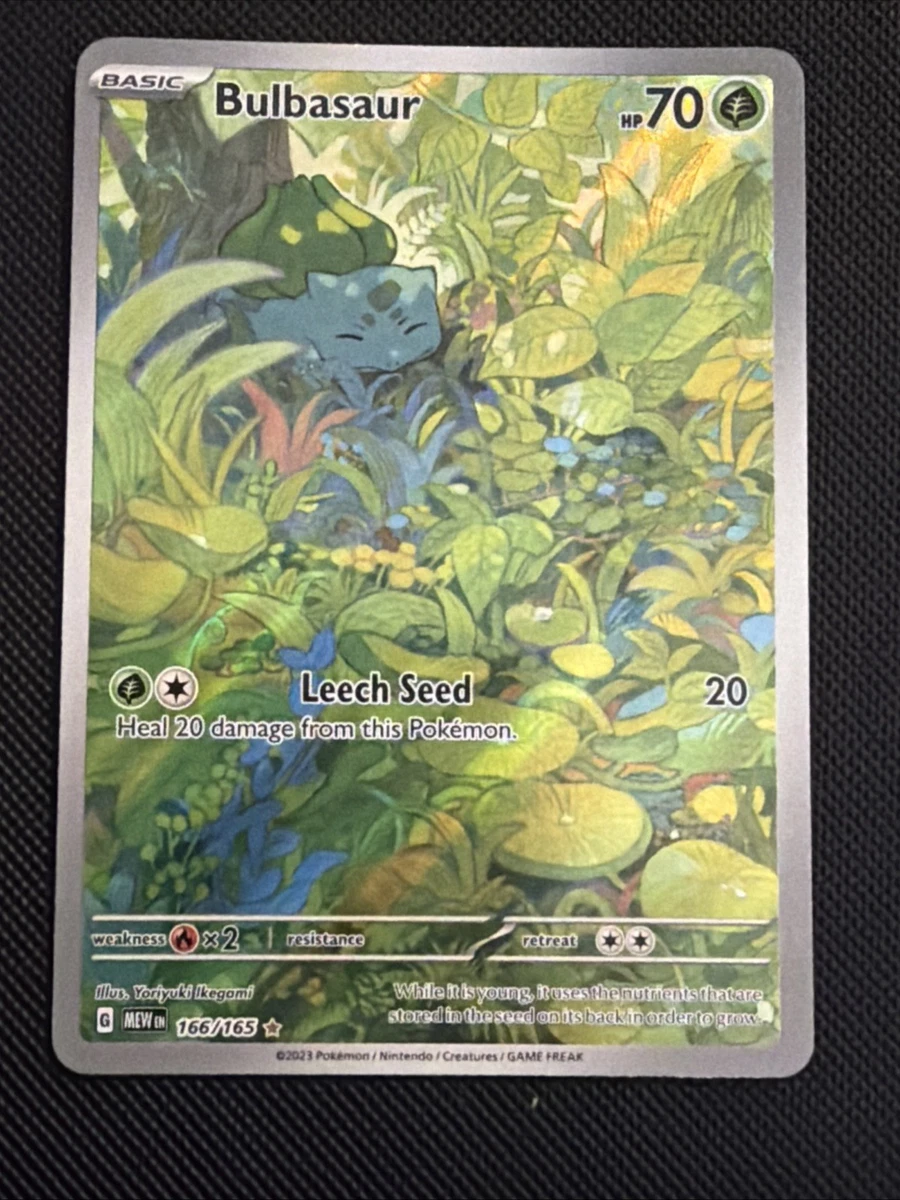 Pokémon TCG Bulbasaur Scarlet & Violet 151 Art Rare Card 166/165