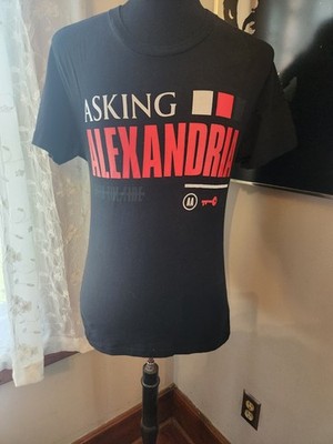 Asking Alexandria Into The Fire Black Short Sleeve Band T Shirt Size Medium