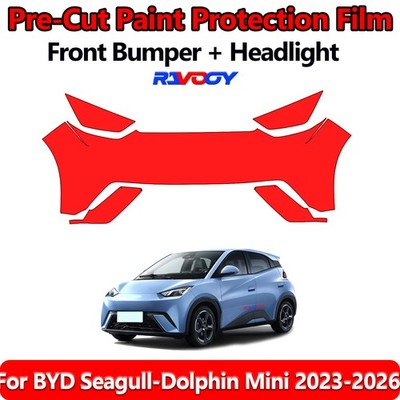 8.5Mil PreCut Front Bumper PPF Kit Film For BYD Seagull-Dolphin Mini 2023-2026