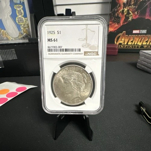 1925 Peace Dollar $1 Silver Coin NGC MS 61 Philadelphia KM#150